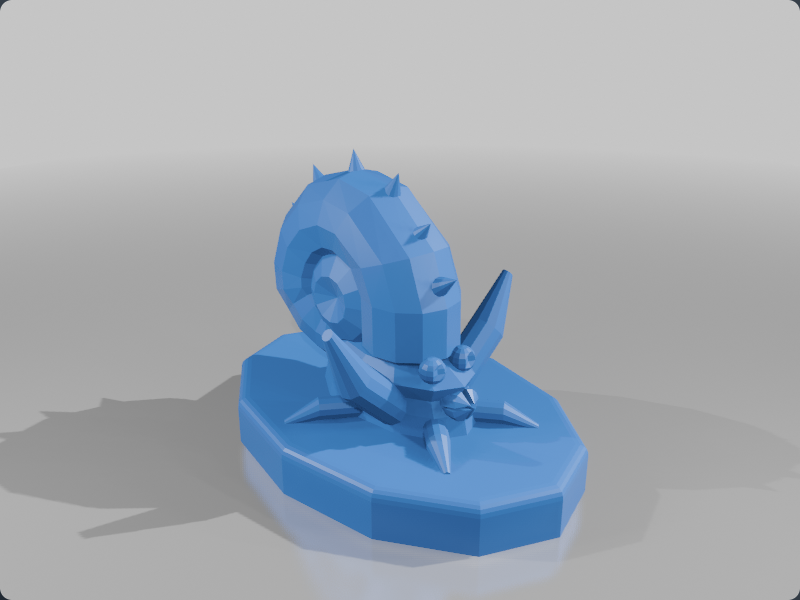 Omastar Pokemon Low Poly Figure 139 - U0051076264 | Nexprint: Free 3D ...