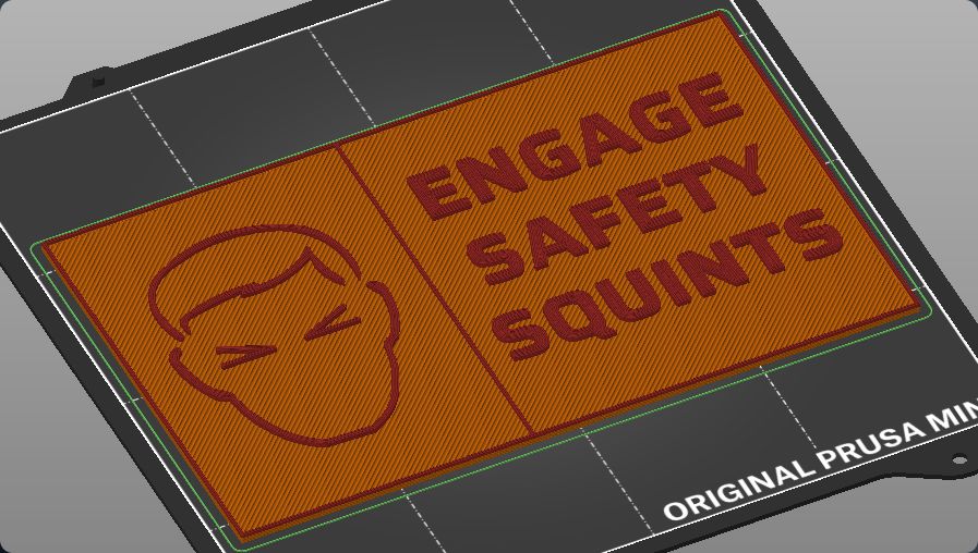 Engage Safety Squints Sign - U0000913825 | Nexprint: Free 3D Model ...