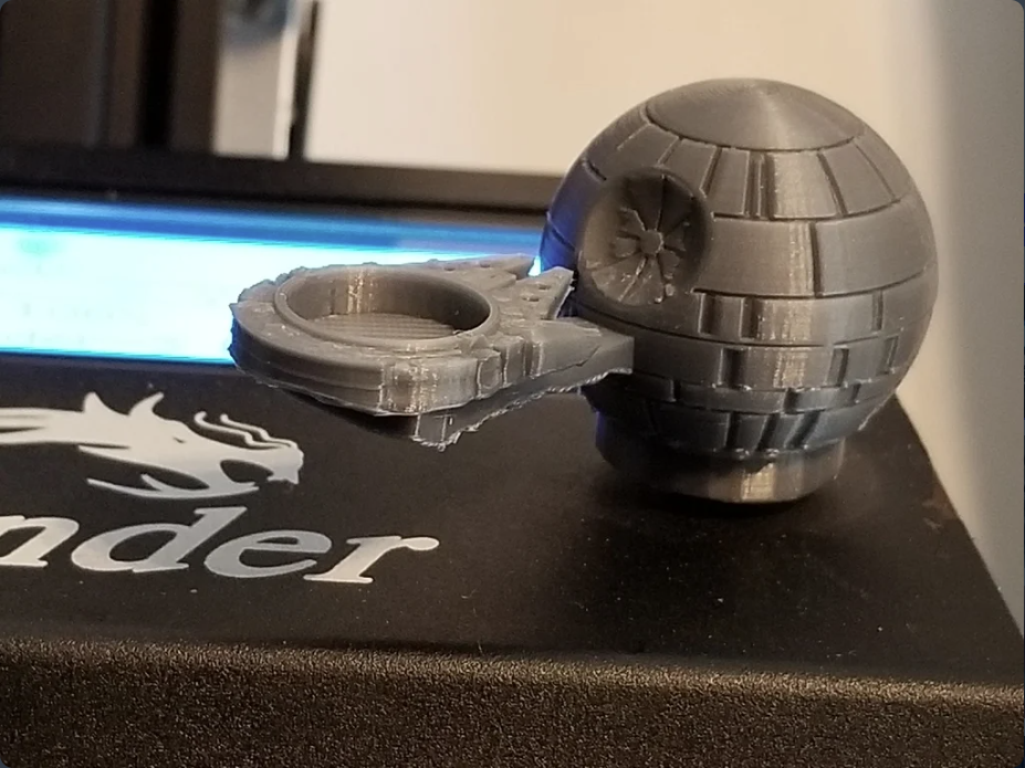 Death Falcon Death Star Falcon rotary knob for 6mm shaft Creality Ender 3/5, CR-10 ...