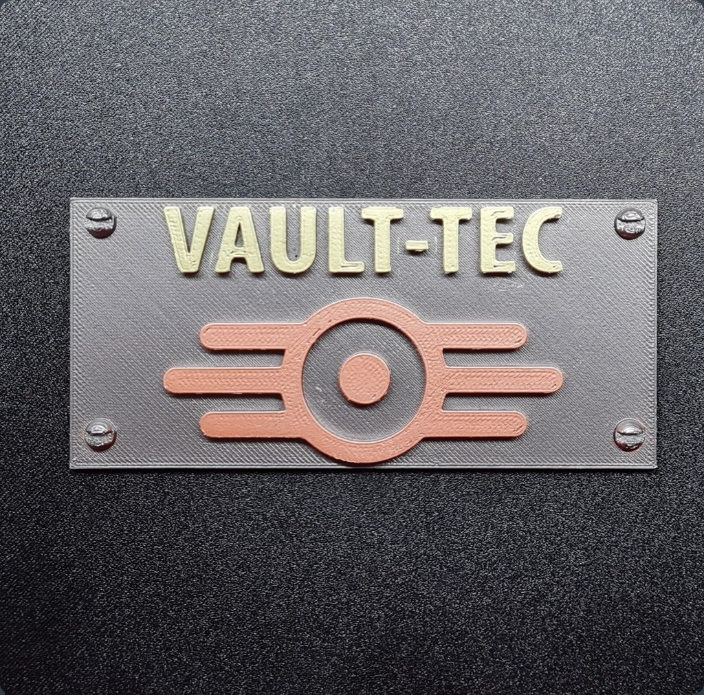 Vault Tech Button Vault-Tec + Easypaint kit - NextPrint 3D Model | 3Drop