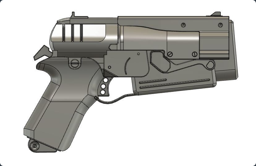 Fallout Handguns Fallout 4 10mm Pistol - NextPrint 3D Model | 3Drop